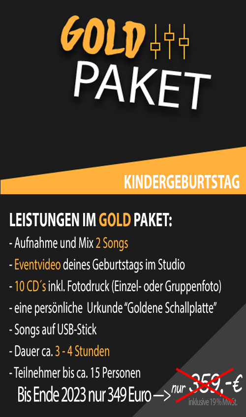 Gold-Paket-Kindergeburtstag