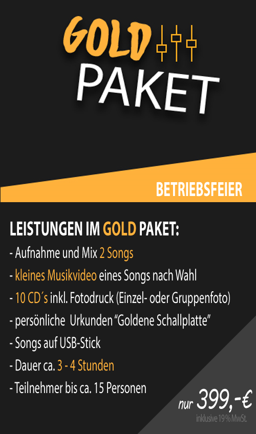 Gold-Paket-Betriebsfeier