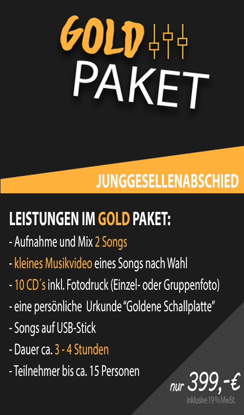 Gold-Paket-Junggesellenabschied