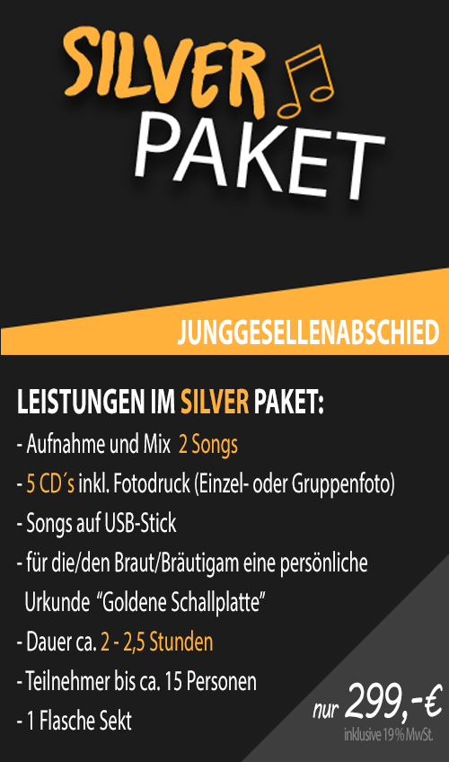 Silver-Paket-Junggesellenabschied