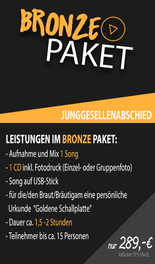 Bronze-Paket-Junggesellenabschied