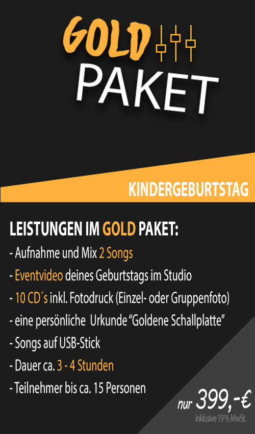 Gold-Paket-Kindergeburtstag